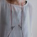 画像2: グラスコード（メガネ紐） ガラスビーズと珊瑚　７０ｃｍ／５０ｃｍ (2)