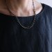 画像4: 糸と鉱物　丸石のシンプルなネックレス　オニキス　9０ｃｍ (4)